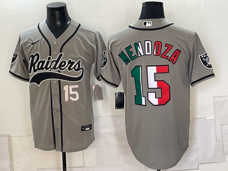 Men 2026 Oakland Raiders #15 Mendoza black Nike Limited NFL Jersey 093006->oakland raiders->NFL Jersey